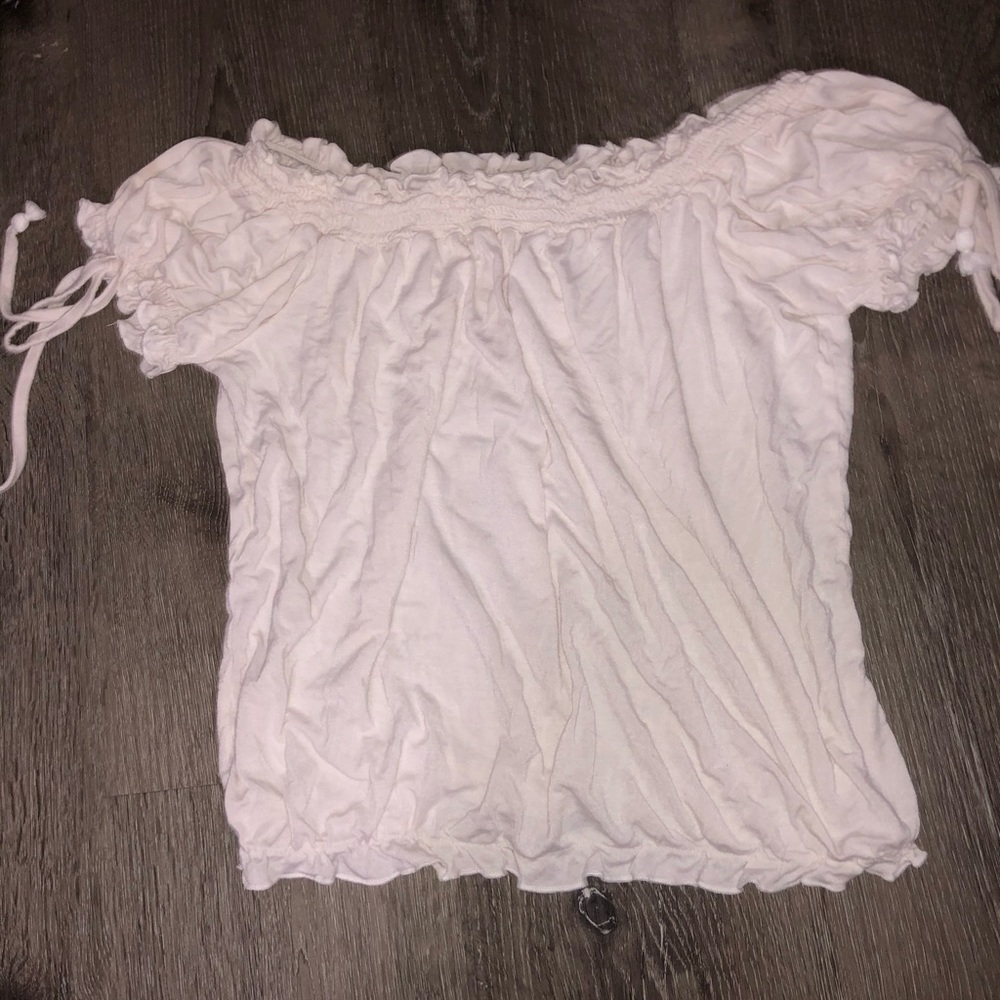 American eagle off the shoulder blouse